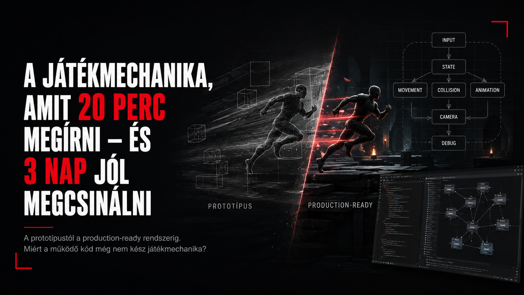 A játékmechanika, amit 20 perc megírni – és 3 nap jól megcsinálni